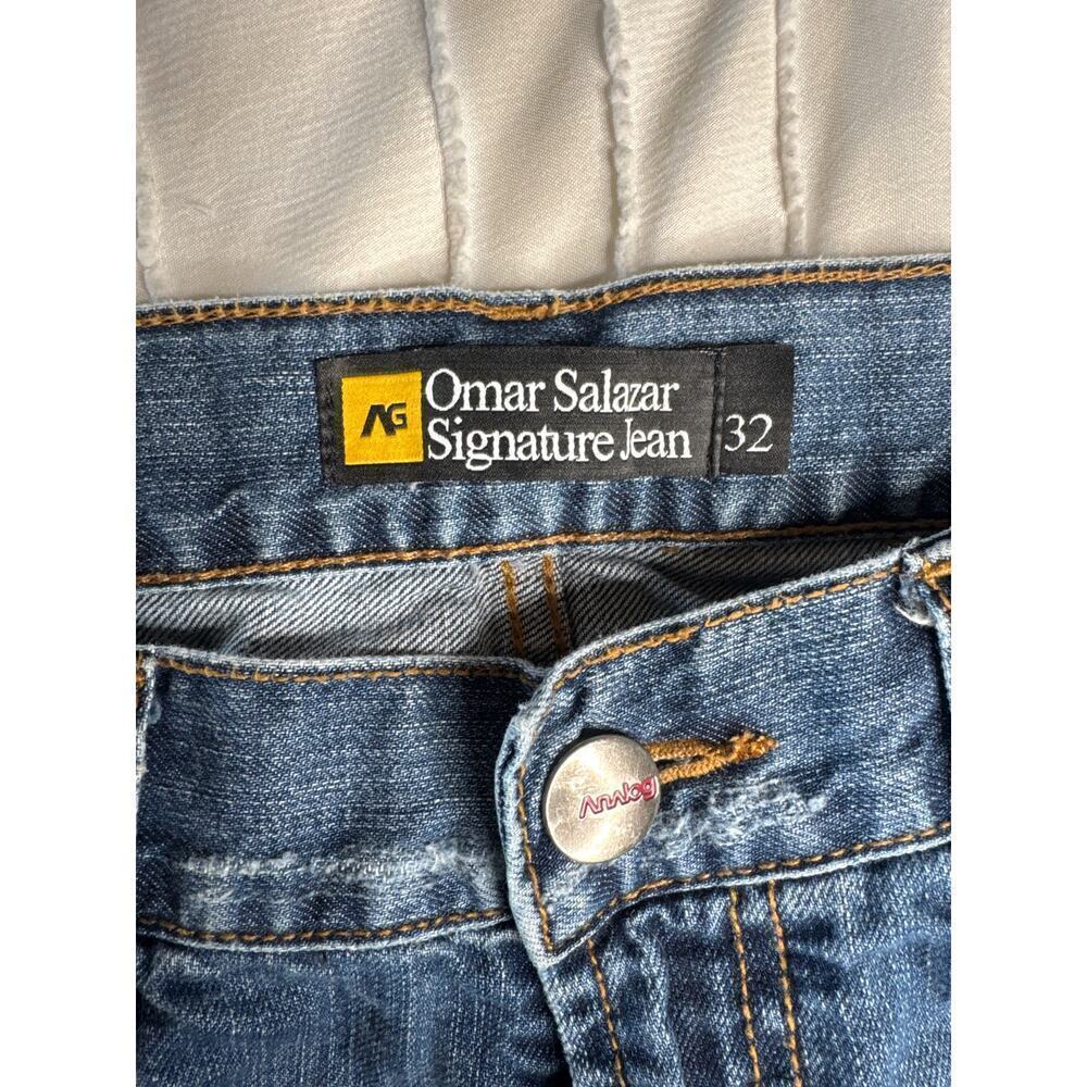 Analog × Omar Salazar Signature Patchwork/Distressed Cut-Off Jorts – Men’s 32 - Picture 2 of 7